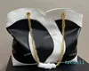 Two-Tone Gold Metal Hardware Real Leather Matelasse Chain Large Capacity Shoulder Handbag Beach Shopping Bags Purse