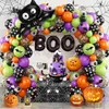 Altri articoli per feste per eventi Zucca di Halloween Palloncino Ghirlanda Kit arco Nero Arancione 3D Ragno pipistrello Adesivi Decorazione palloncini per occhi 230921