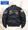 جاكيتات الرجال Baimushi Bomber Jacket Mens MA-1 Flight Jacket Stack