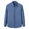 Koszule sukien męskich Slim Fit Kllar Business Men Casual Tops Plus Size Oxford Fabric 100 Bawełna Doskonała Wygoda 230927