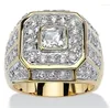 Eheringe Luxus Herren für Männer Modeaccessoires Goldring Diamantschmuck Verlobungsfeier Paar Größe 7-13