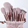 Makeup Tools 13st Makeup Brushes Set Eye Shadow Foundation Women Cosmetic Brush Eyeshadow Blush Powder Blandning Skönhet Mjuk sminkverktyg 230928