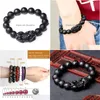 Bangle Natural Preto Obsidian Matte Pixiu Frisado Charme Pulseira Brava Tropas Sixword Mantra Riqueza Pi Yao DIY Homens Mulheres Jóias Drop D Dhzgv