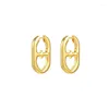 Boucles d'oreilles pendantes GUFTM tendance couleur argent creux coeur goujons boucle d'oreille minimaliste Design créatif boucle d'oreille pour les femmes déclaration bijoux cadeau