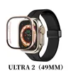 Hög kvalitet för Apple Watch Ultra 2 Series 9 45mm 49mm IWatch Marine Strap Smart Watch Sport Watch Wireless Charging Strap Box Protective Cover Fas