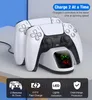 Chargers Dual Fast Charger for Playstation 5 Controller Station Charging Cradle Dock With LED Indicator PS5 Gamepads 230927