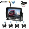Car Video Jansite Wireless Vehicle LCD Truck Monitor 7 Night Vision Auto Reverse Backup Camera For Bus RV Parking Assistance2623