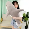 Plush Dolls 60-140cm Giant Russia Shark From Ike A Stuffed Pink Shark Toys Big Sofa Cushion for Girl Kids Christmas Gift 230927