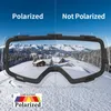 Gafas al aire libre COPOZZ Gafas de esquí polarizadas magnéticas Anti-niebla Protección UV400 Snowboard Goggle Eyewear Night Lens Case Adulto con dos opciones 230927