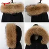 Lenços Real Raccoon Fur Collar Mulheres Inverno Lenço Natural Homens Jaquetas Luxo Quente Alta Qualidade Destacável Xaile 230928