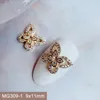 Decorazioni per nail art 10 pezzi Love Butterfly Bottiglia di profumo Lega di zirconi in metallo per manicure Unghie Accessori Forniture Charms 230927