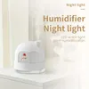 Ny Snow House Night Light Firidifier, USB Mute Bedroom Cute Desktop Air Mini Water påfyllning Hemdfuktare