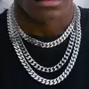 11mm Spring buckle Cuban chain stainless steel cuban chain hiphop necklace cuban necklace