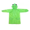 Raincoats Children's Cartoon Animals Girls Boys Kids Rain Gear Rainwear Frog Strawberry School Bus Students Cover