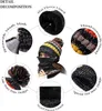 Hoeden Sjaals Handschoenensets 3 stks/set Dames Meisjes Gebreide Muts Sjaal Maskerset Zacht Warm Fleece Gevoerd Winter Skimuts Met Pompom Dik Winddicht