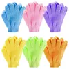 Five Fingers Gloves Bath Household Shower Towel Scrub Body Wash Children Home Supply Elastic Wipe Back Bathing Cleaning 230927