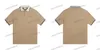 Xinxinbuy Mannen Designer Tee T-shirt 24ss Polo Dubbele Brief Borduren Pocket Korte Mouw Katoen Vrouwen Zwart XS-L