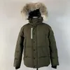 Jaquetas masculinas canadenses parka inverno impermeável pano homens lobo pele wyndham jaqueta com capuz fourrure outwear peles de guaxinim casaco quente140