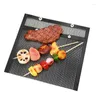 Outils gril sac en maille tapis de grille antiadhésif BBQ légumes résistant aux hautes températures brosse en Silicone réutilisable