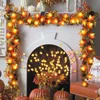 Inne imprezy imprezowe zapasy 20led Maple Leaf Light String Fałszywe jesienne liście LED Fairy Garland na Boże Narodzenie Święto Dziękczynienia Halloween Dekoracja domu 230927