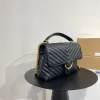 Kadın Tasarımcı Çantalar Çanta Klasik İkon Lady Puff Chevron Bell Tutağı Sıradan Çantalar Koltuk Omuz Çantaları Lüks