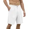 Pantaloncini da uomo Asciugatura rapida Elegante Casual Spiaggia Solido Estate Pantaloni corti sottili Tasche Abbigliamento quotidiano