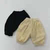 ズボン2023秋の子供コーデュロイ冬の濃い暖かい男の子カジュアルパンツソリッドガールズハーレムキッズ服