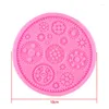 Baking Moulds 1pc Round Silicone Mold Industrial Machinery Gears Shape Cake Fondant Molds Chocolate Pastry