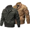 Chaquetas para hombres Tallas grandes Chaqueta de bombardero militar Hombres Primavera Otoño Casual Chaquetas piloto con múltiples bolsillos Hombre Ejército Carga Vuelo Chaquetas para hombre M-6XL J230928