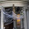 その他のイベントパーティーは、ハロウィーン人工スパイダーウェブホワイト伸縮性のあるクモの巣を暗くて怖いシーンの小道具屋内の屋外装飾230921