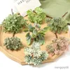 Décorations de Noël Plante artificielle verte Mini bouquet pour la décoration de la maison Jardin de Noël Décoration de mariage Guirlande de fleurs Ornements Accessoires