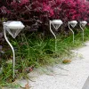 2 stücke Outdoor LED Solar Licht Pathway Landschaft Boden Montieren Lampe Diamant Form Garten Lampe Zaun Solar Lampe LED Licht LL