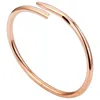 Bracciale rigido in oro Gioielli per donna Bracciale Gioielli di design Sier Rose Braccialetti di design Sudamericano Unisex Anniversario Acciaio inossidabile Donna Uomo s