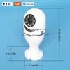 CCTV Lens Tuya Smart Home 2.4G E27 Lamp Wifi Bewakingscamera HD Nachtbeveiliging Videobewaking Ondersteuning Tweeweg Audio Mobiele Beweging YQ230928