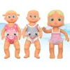 Bebê brinquedos de banho bebê natação boneca à prova dwaterproof água piscina jogos de água banho parceiro educação inteligente elétrica conjunta brinquedos móveis criança menina meninos 230928