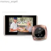 Sonnettes Smart Home 4,3 pouces 1080P vidéo judas numérique porte caméra sonnette 160 degrés Angle judas caméra Protection de sécurité YQ230928