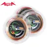 Conjuntos de badminton corda 200m carretéis arco-íris 068mm bobina excelente raquete de treinamento 28lbs bs720 230927