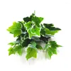 Decorative Flowers Artificial Plant And Leaves Plastic Green Grass Bonsai False Leaf Bush Decorated For Family Wedding Decor