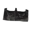 Bälten Sishion Women Tassel midjekedja Faux läderkroppsbälte med legeringspänneflickan Party Belly Strap SCM0340