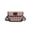 Lady Evening Bags Crossbody Bag Summer New French Small Style Thousand Bird Checker Women's Foreign Versatile Temperament Broadband Shoulder 230828