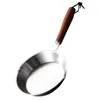 Pans Frying Pan Stainless Steel Saucepan Handled Oil Pot Small Eggs Long Skillet Individual Portable Heating