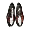 حذاء Dressca Chucse Men Shoe الرسمي ccarocdile الجلود الزفاف الأعمال dinncaer ccaarving