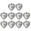 Pendant Necklaces 10 Pcs Fashion Heart Plastic Beads Love Charm Jewelry DIY Accessories For Necklace Bracelet Earring