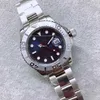 Automatisk mekanisk rolx armbandsur rostfritt stål yatchmaster män kvalitet 40 mm blå urtavla 116622 lås safir glas mens xqo6r