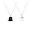 Black And White Ghost Pendant Necklaces For Women Men Friend Lovely Ghost Pendant Couple Necklace Fashion Jewelry GC9831904