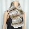 Écharpes chinchilla Real Rex Fur cou hommes et femmes style identique Écharpe de lapin Les ventes à bas prix sont limitées Collier de fourrure naturelle 230928