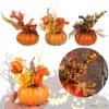 Décorations de Noël, citrouilles artificielles, feuille d'érable, décoration de maison, accessoire de maison, récolte d'automne, décor de fête d'Halloween pour Thanksgiving