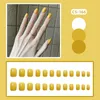夏に着用する偽の爪小さな新鮮なソリッドバレエ爪の強化韓国の簡素化されたパッチ