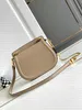 Fashionable 7A 1:1 Women Crossbody Bag Leather Flap Bag VLOGO Same Color Body Luxury Magnetic Absorption Flap Open Saddle Bag