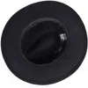 Wide Brim Hats Bucket Hats Breathable Solid Color Classic Black Elastic Fedora Hat Unisex Wool Felt Jazz Hats Elegant Men Women Wide Brim Panama Trilby Cap 230927